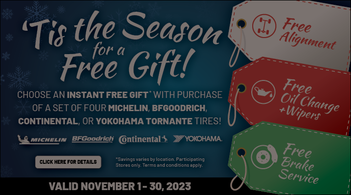 Promotion expired Free gift is now for Cooper tires only
